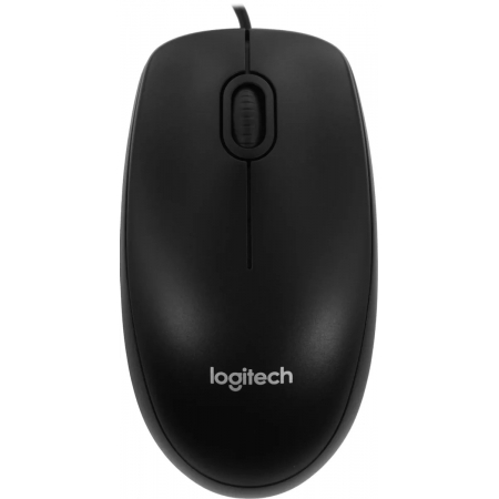 Мышь Logitech B100 Optical Black USB OEM (910-006605)