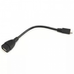 кабель usb 2.0 af/microbm 0.15 м (пакет) otg, черный (gembird a-otg-afbm-001)