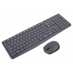 клавиатура logitech mk-235 wireless combo desktop grey (беспр.клав+беспр.мышь) (920-007948)