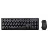 клавиатура + мышь oklick 270m клав:черный мышь:черный usb беспроводная(mk-5306)