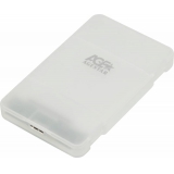 Корпус внешний для HDD 2.5"/SSD AgeStar 3UBCP3 SATA пластик белый (3UBCP3)