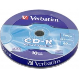 диск cd-r verbatim 700mb 52x cake box (10шт) (43725)(43725)