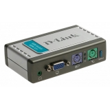 Переключатель D-Link KVM-121 PS/2/VGA/audio, 2-х портовый, два кабеля 1.8 м в комплекте