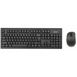Клавиатура + мышь A4TECH 7100N клав:черный мышь:черный USB беспроводная(7100N)