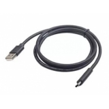Кабель USB 2.0 AM/microBM 1 м (пакет) черный (Gembird CC-mUSB2-AMBM-1M)
