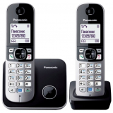 Телефон Panasonic KX-TG6812RUB радио Dect 2трубки