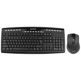 Клавиатура + мышь A4TECH 9200F клав:черный мышь:черный USB 2.0 беспроводная Multimedia